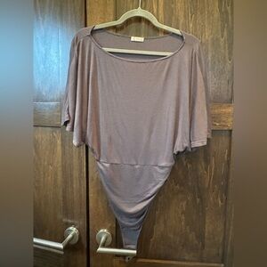 Free People Gray Bodysuit New Without Tags